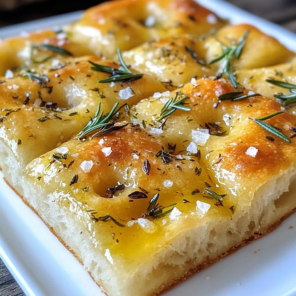 Garlic Herb Focaccia Simple and Flavorful Recipe