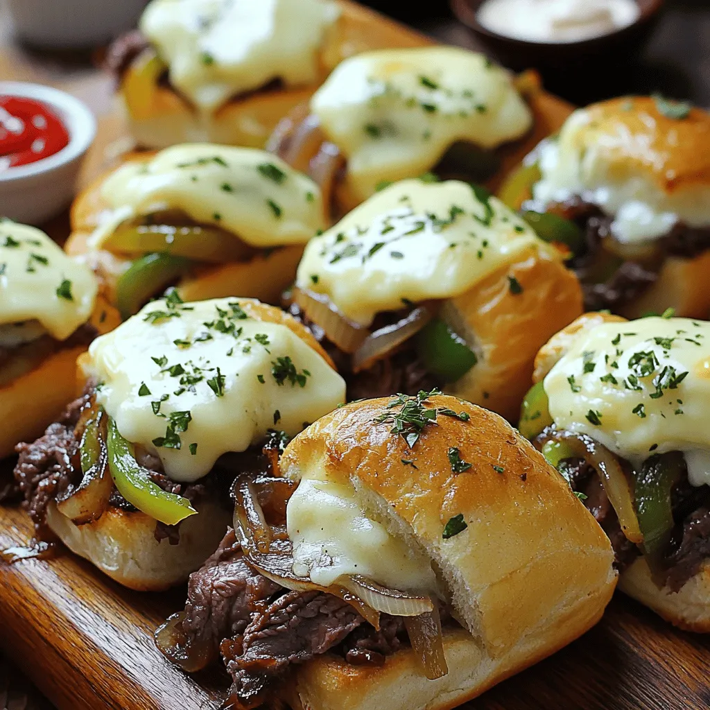 Philly Cheesesteak Sliders Delicious Party Treat