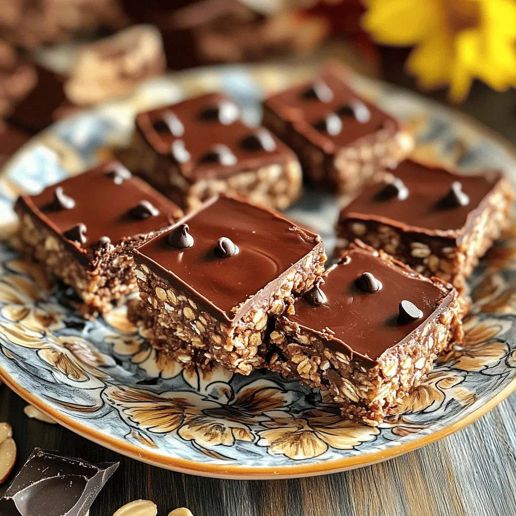 No-Bake Chocolate Oat Bars Easy Sweet Treat