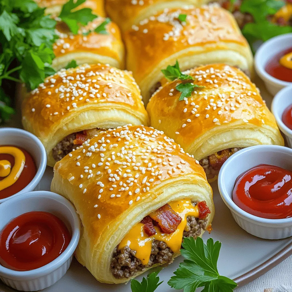 Beefy Bacon Cheeseburger Bombs Savory Party Treat