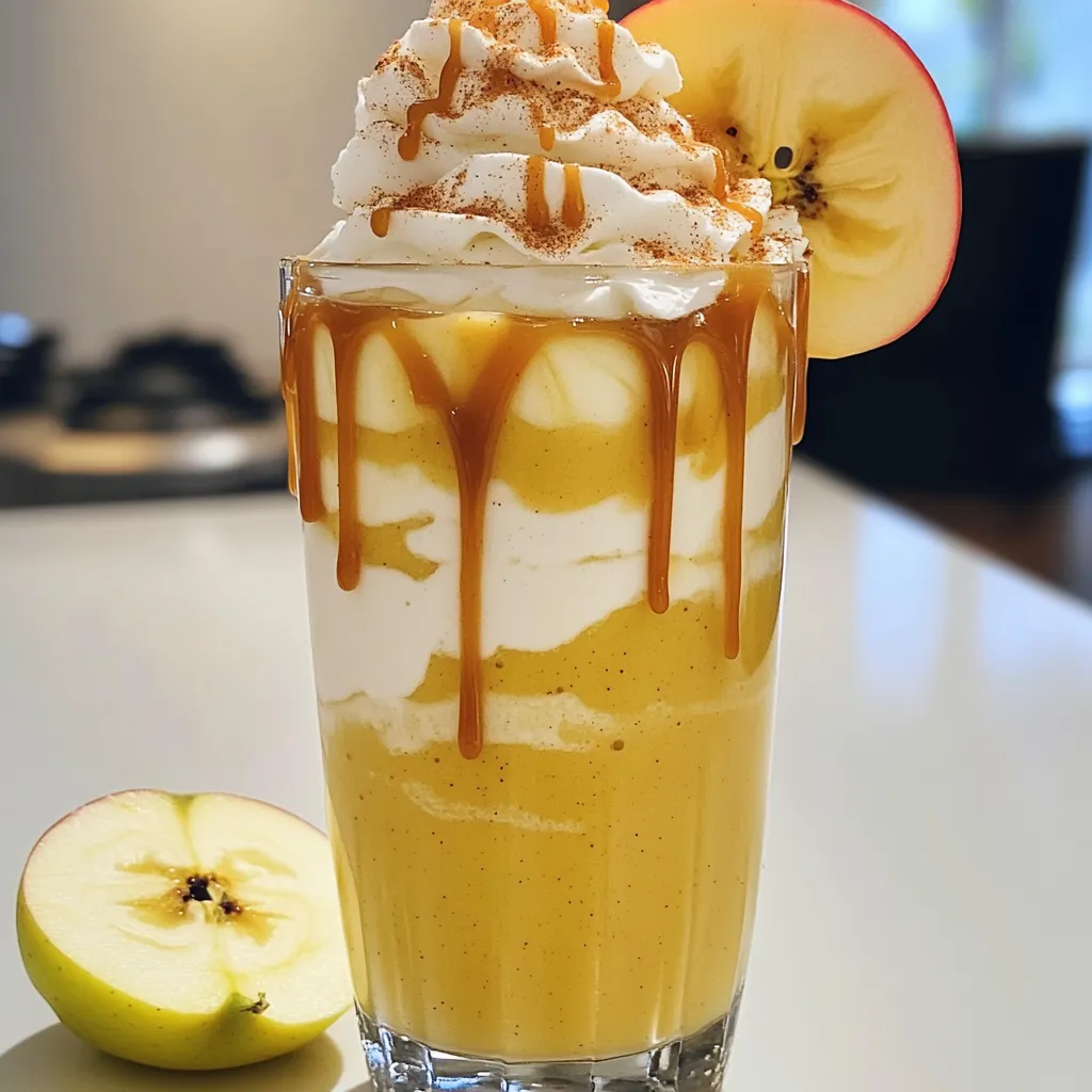 Caramel Apple Smoothie Delightful and Creamy Drink