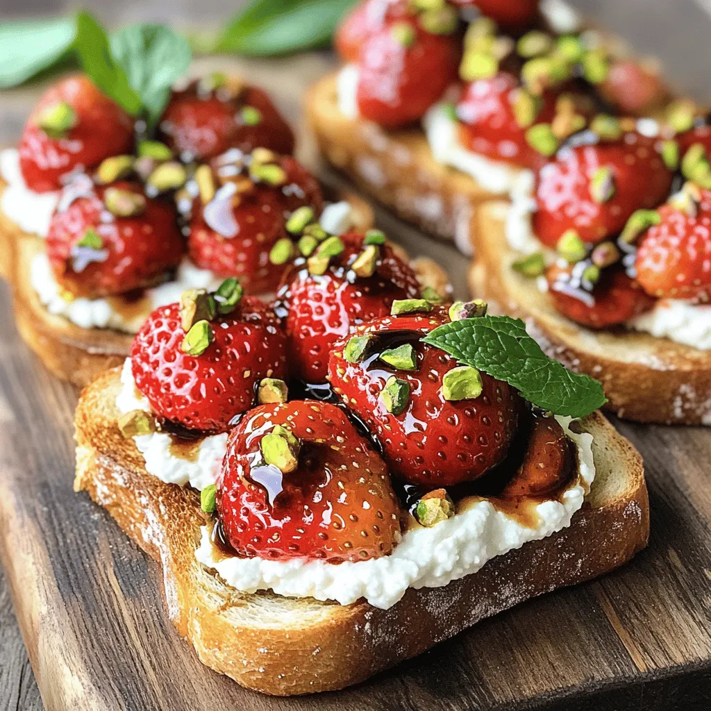 Roasted Strawberry Whipped Ricotta Toast Delight