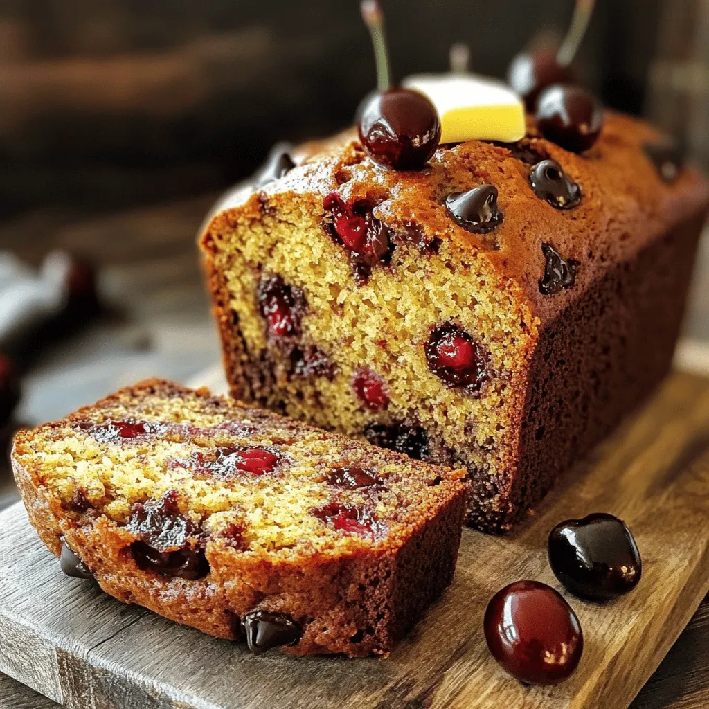 Cherry Chocolate Chip Banana Bread Scrumptious Treat