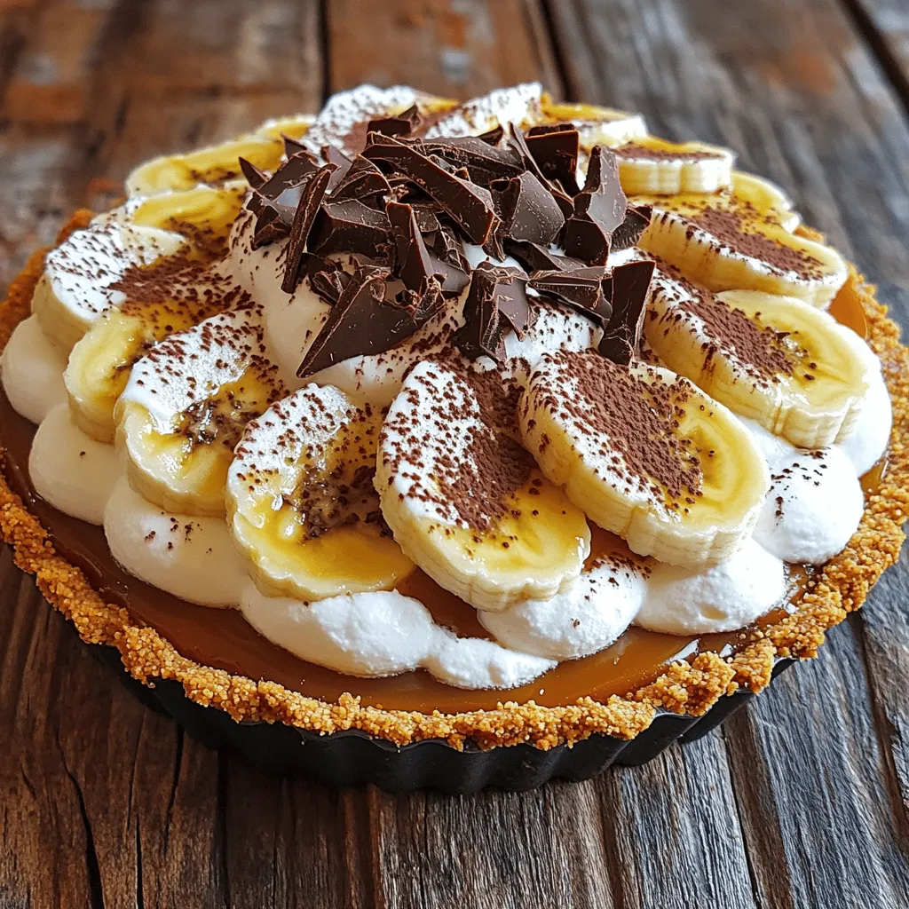 Easy Banoffee Pie with Caramel and Cream Delight