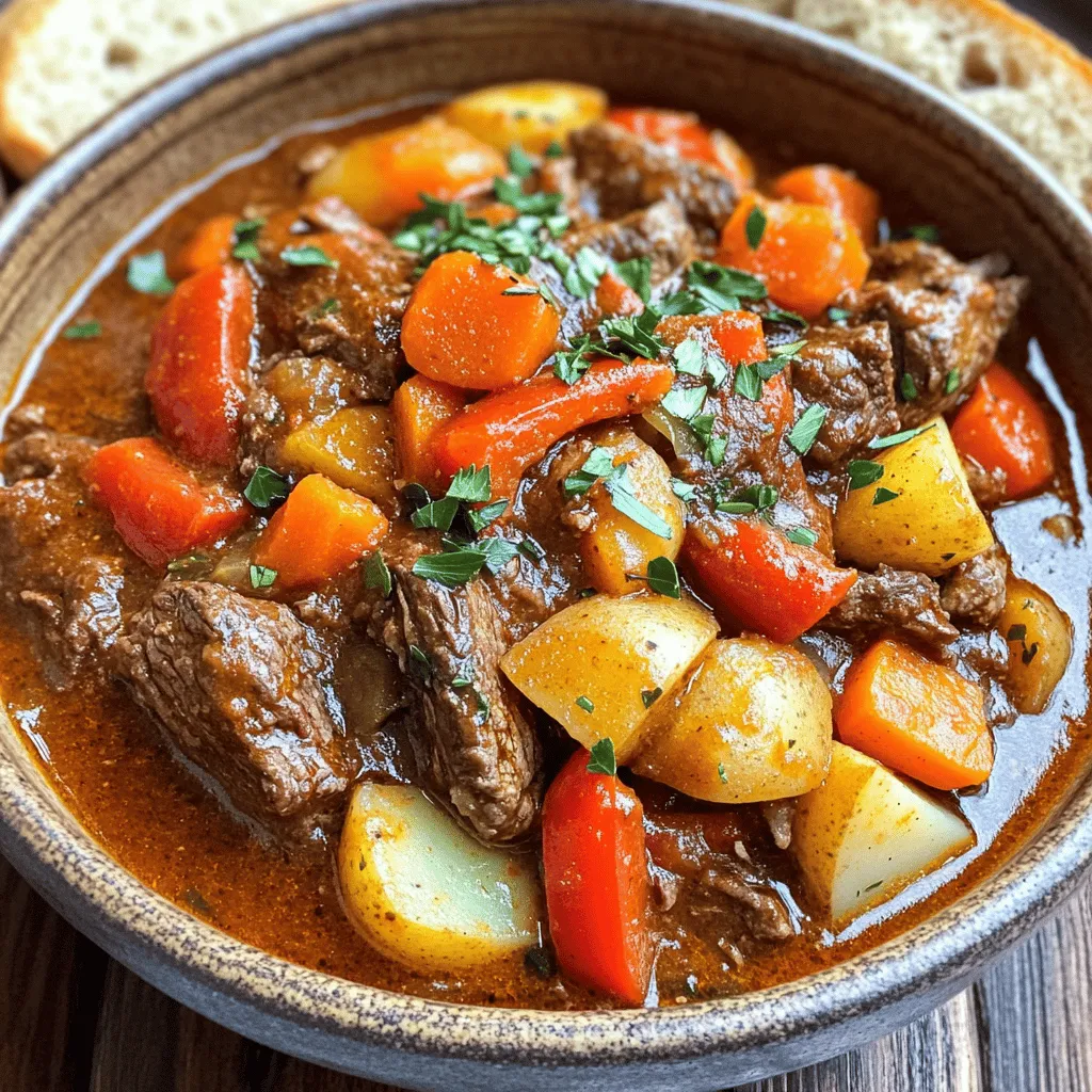 Flavorful Hungarian Goulash Beef Stew-Soup Recipe