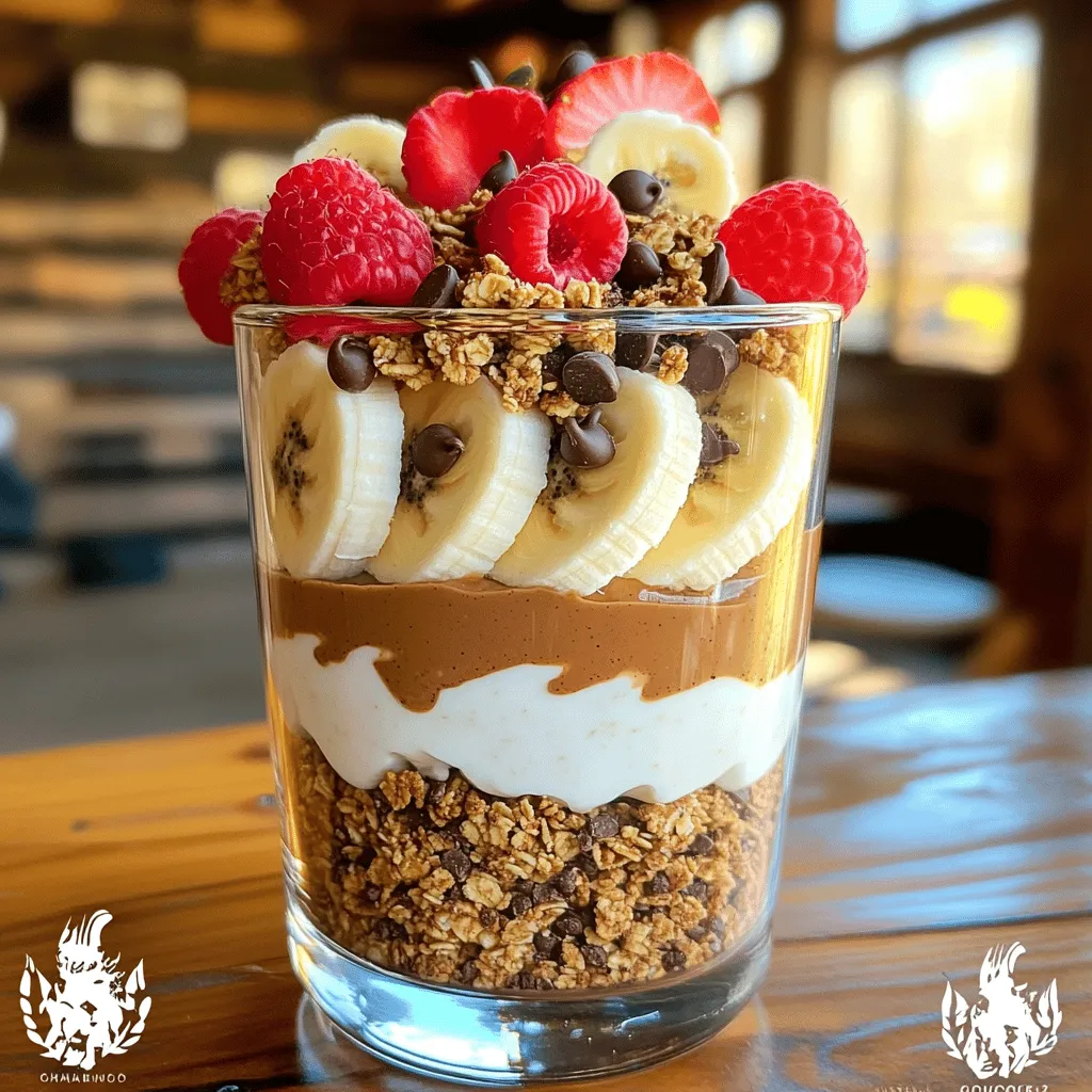 Chocolate Peanut Butter Yogurt Parfait Delight