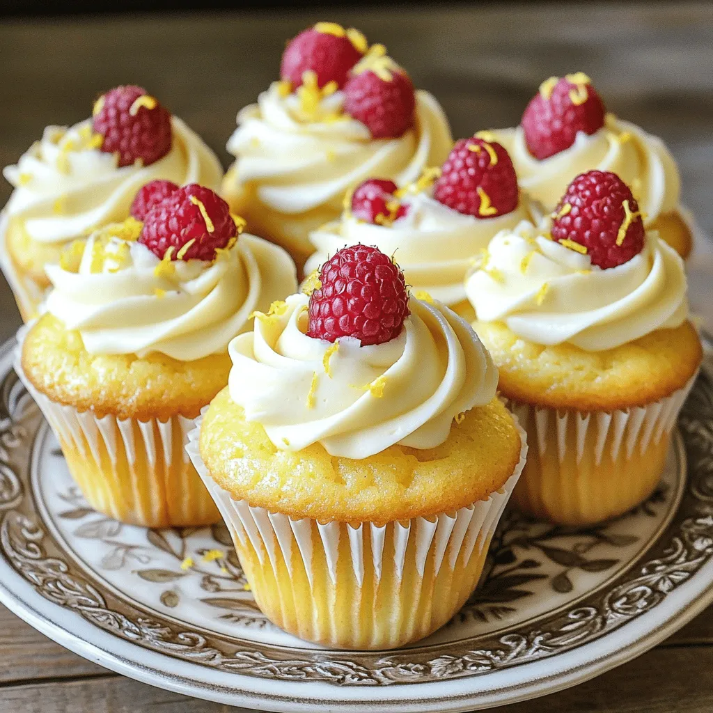 You need simple ingredients to make these Raspberry Lemon Heaven Cupcakes. Each item plays a key role in creating the perfect treat. Here’s a detailed list of what you