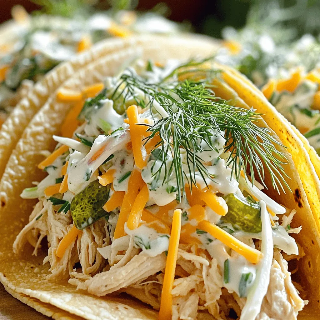 Pickle Ranch Chicken Tacos Tasty Weeknight Meal