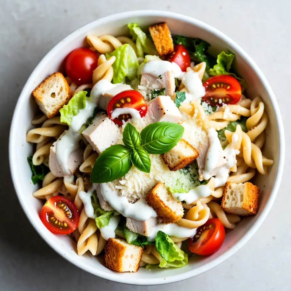 Chicken Caesar Pasta Salad Flavorful and Fresh Dish