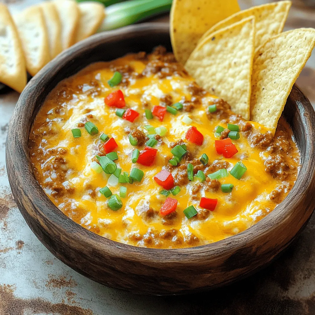 To create the best Sloppy Joe dip, you need some key ingredients. Each one adds flavor and texture. The main protein here is ground beef. It gives the dip a hearty base. For a cheesier dip, use cream cheese and shredded cheddar cheese. These dairy products help make the dip creamy and rich.