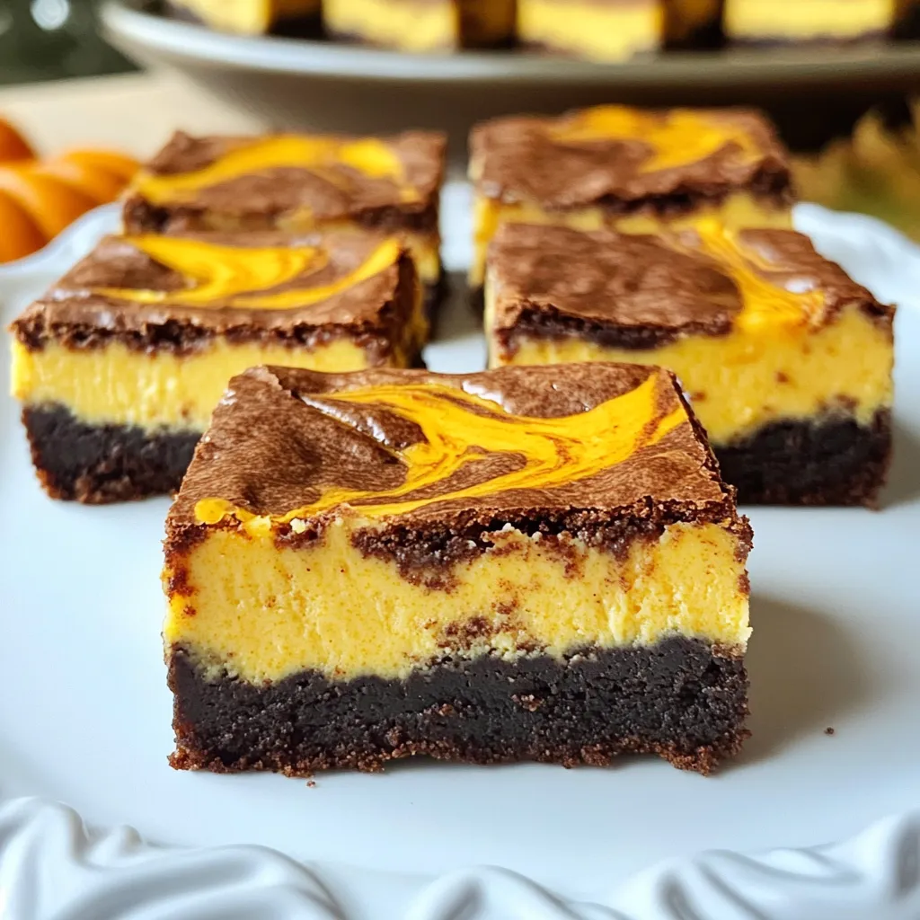 Pumpkin Cheesecake Swirl Brownies Delightful and Easy