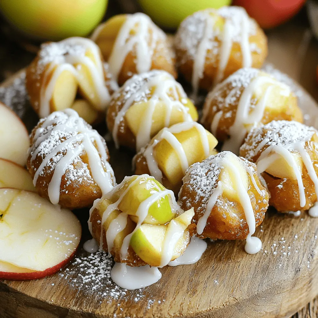 To make glazed apple fritter bites, you need basic and fresh ingredients. Here’s what you will need: