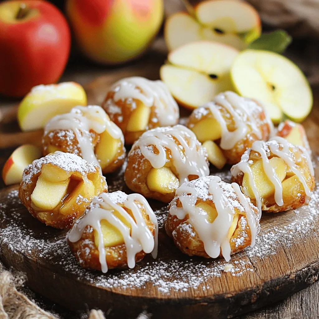 Glazed Apple Fritter Bites Simple and Tasty Treat