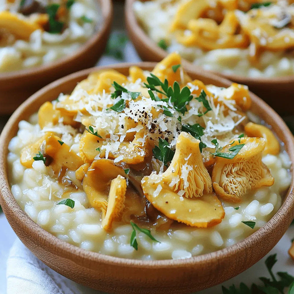 To make a great mushroom risotto, you need a few key ingredients. First, use Arborio rice. This rice is special. It has a high starch content, which makes risotto creamy.