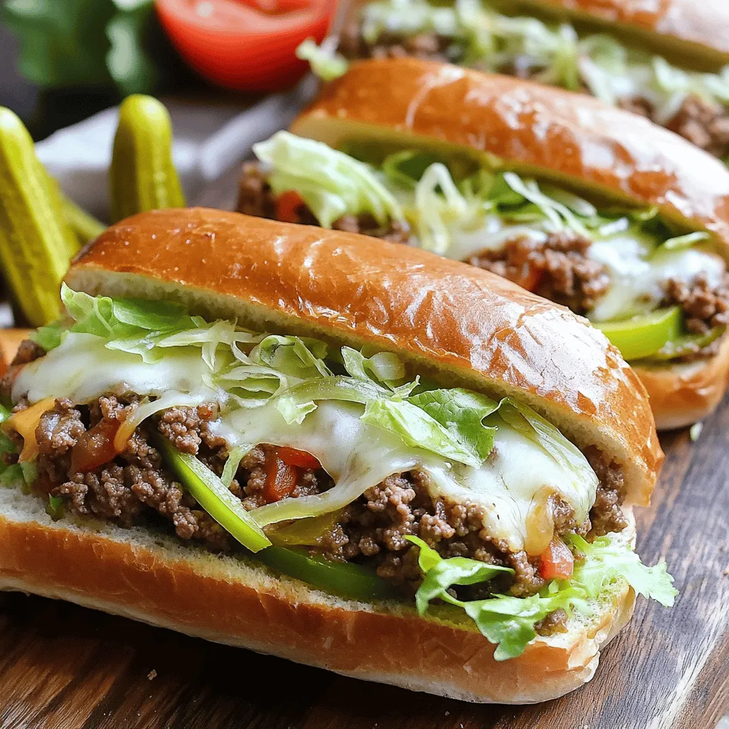 A chopped cheese sandwich is a tasty mix of ground meat and cheese, served in a roll. It is a classic New York City street food.