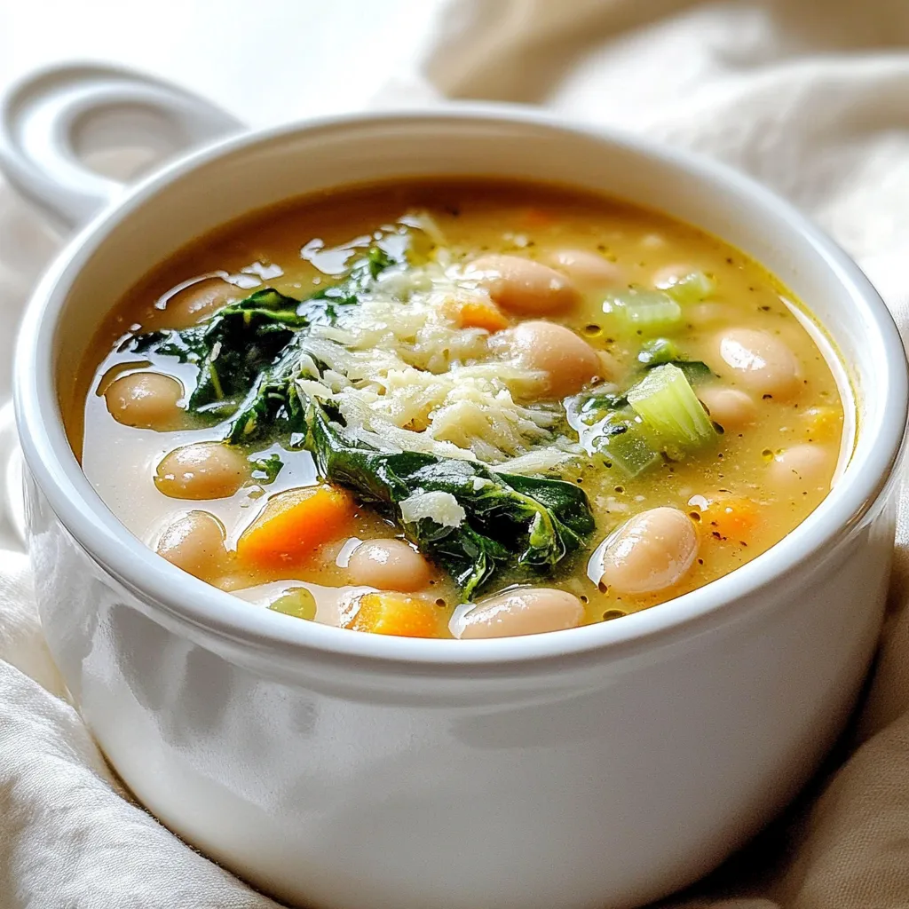 Creamy Tuscan White Bean Soup Slow Cooker Delight