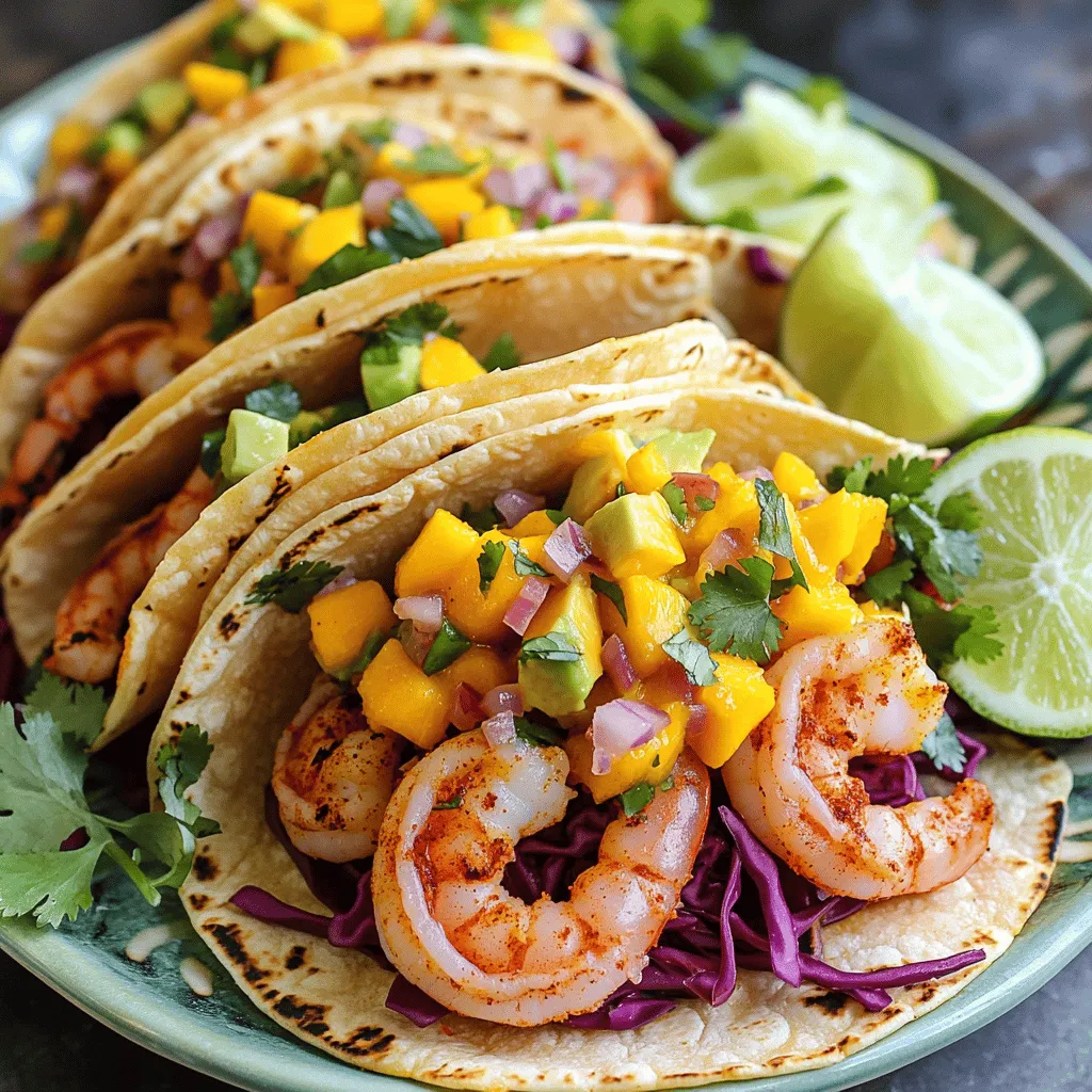 Mouthwatering Shrimp Tacos with Mango Salsa Delight