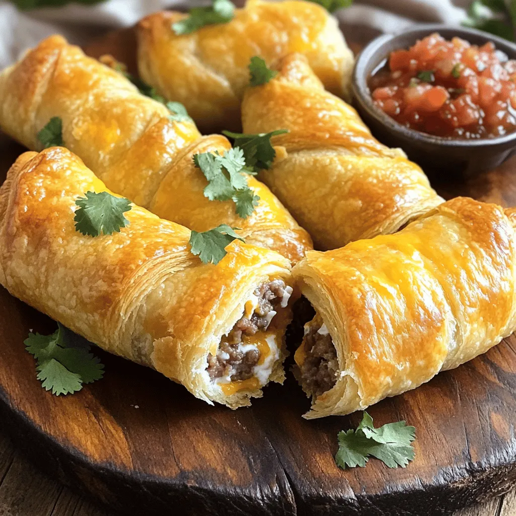 For rotel sausage & cream cheese crescents, you need simple, tasty ingredients. The main items include refrigerated crescent roll dough, cream cheese, and cooked sausage. You can use breakfast sausage or Italian sausage, depending on your taste.