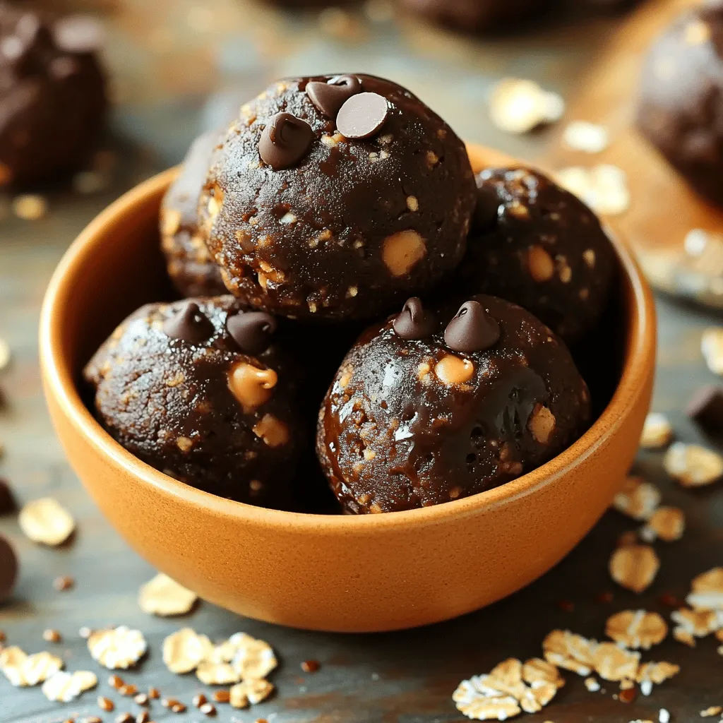 No-Bake Chocolate Peanut Butter Protein Bites Delight