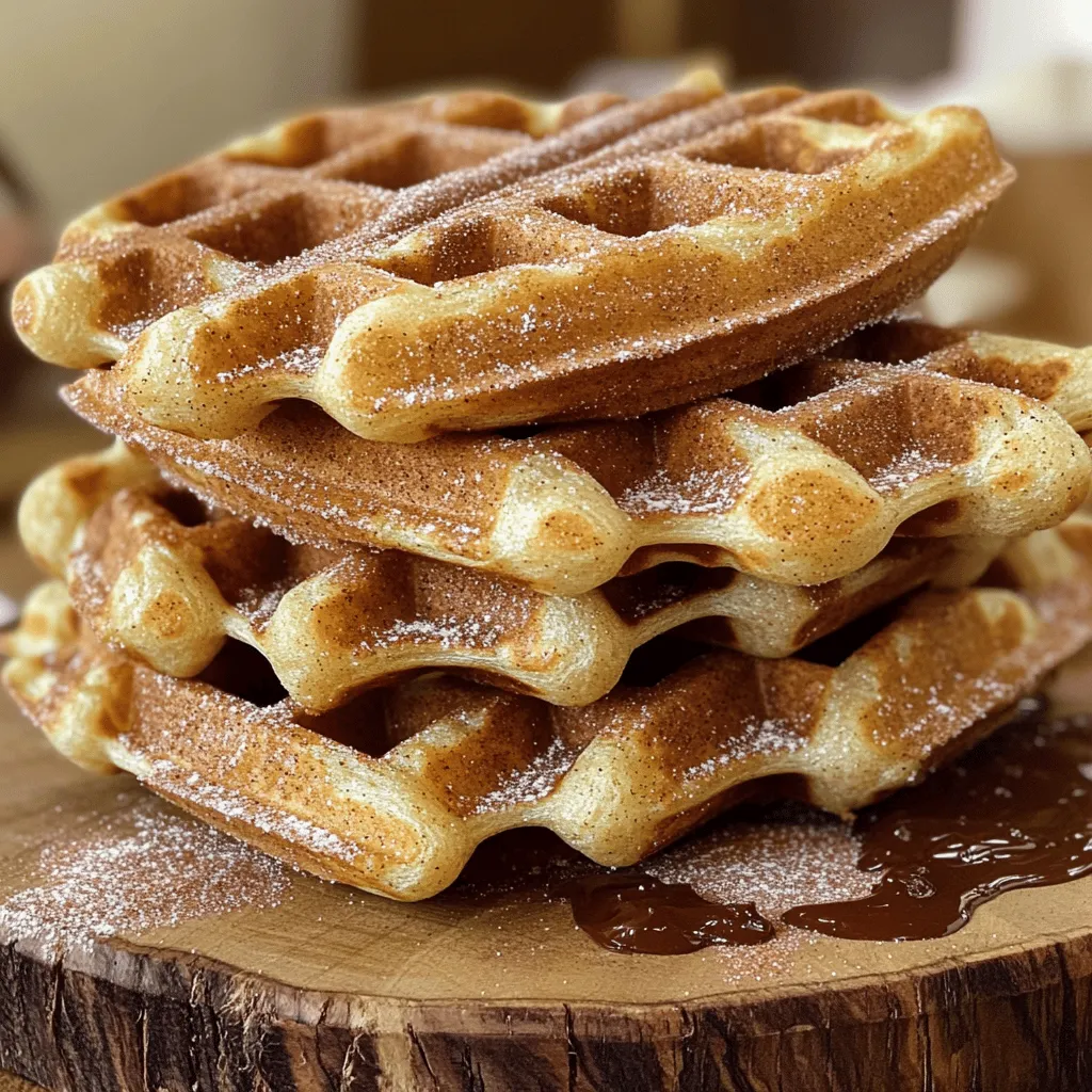 Cinnamon Sugar Churro Waffles Irresistible Morning Treat