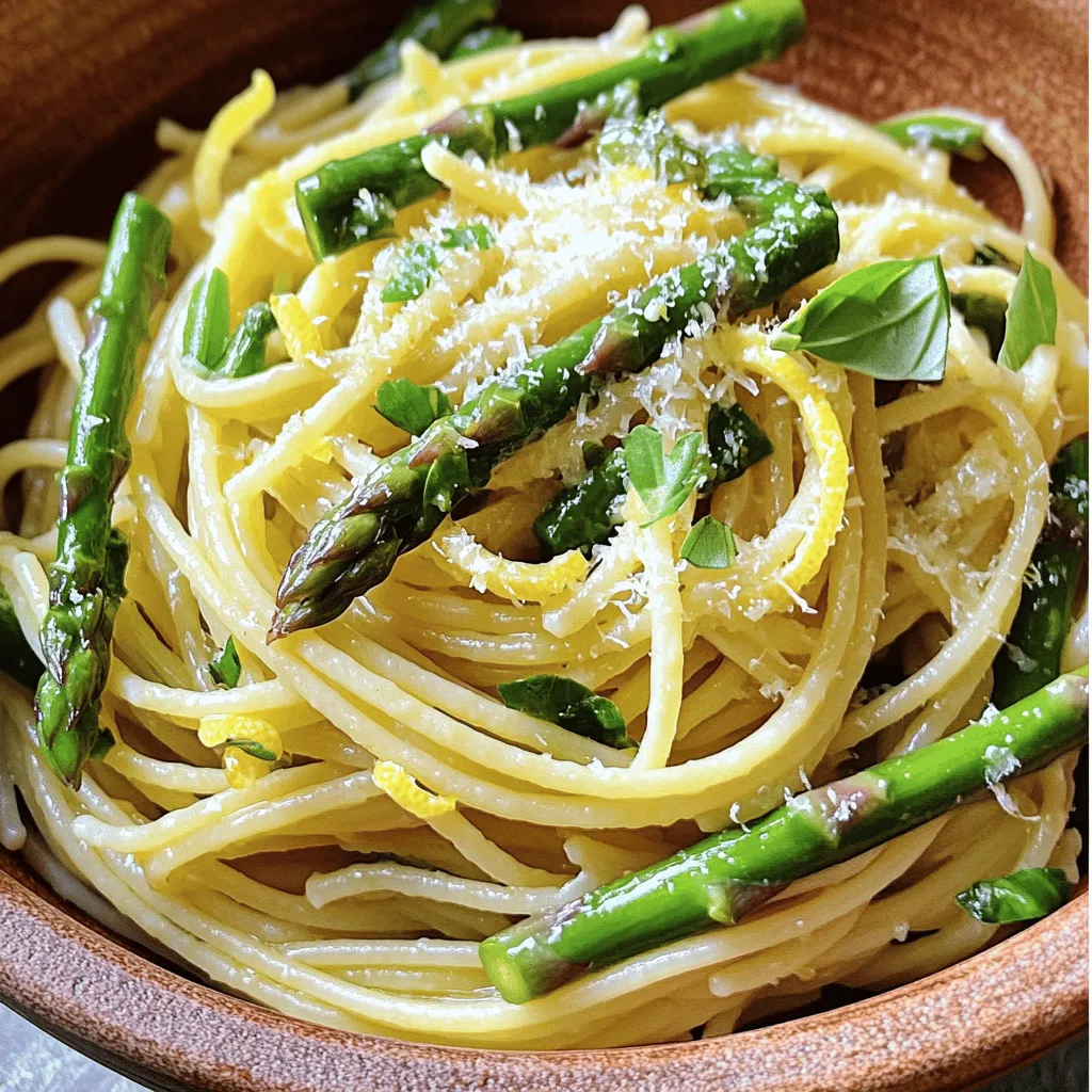 Lemon Garlic Asparagus Pasta Delightful and Fresh Dish