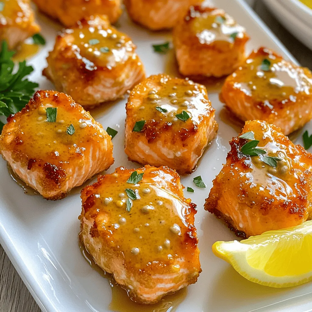 Air Fryer Honey Mustard Salmon Bites Simple and Tasty