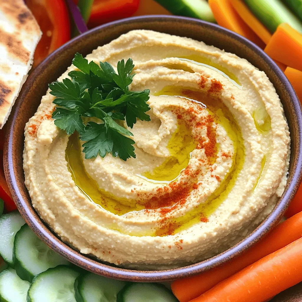 Roasted Garlic Hummus Flavorful and Simple Dip