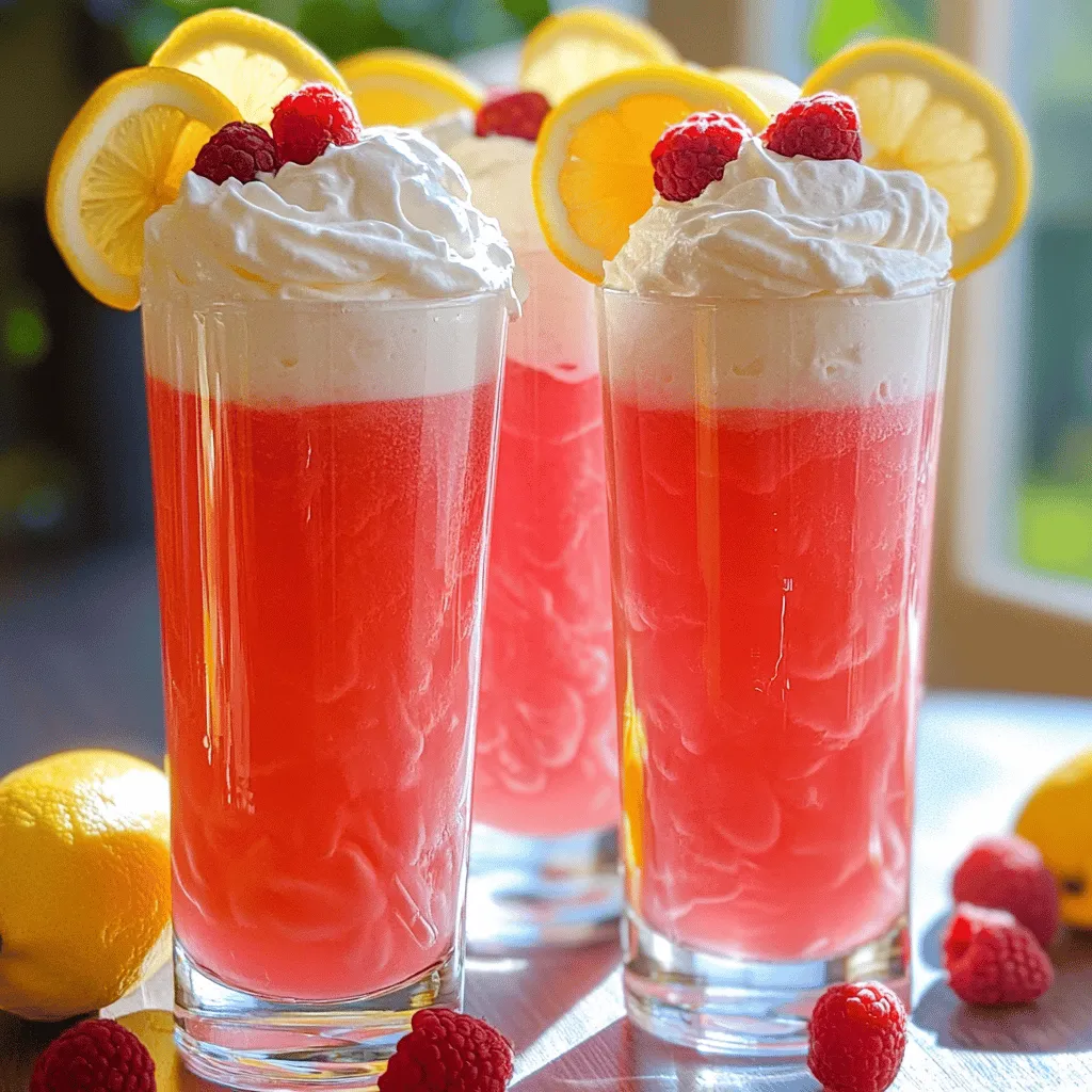 To make whipped pink lemonade, you need fresh, vibrant ingredients. The main ones are: