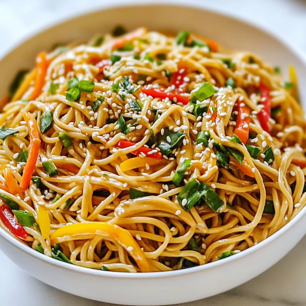 Chilled Sesame Peanut Noodles Fresh and Flavorful Dish