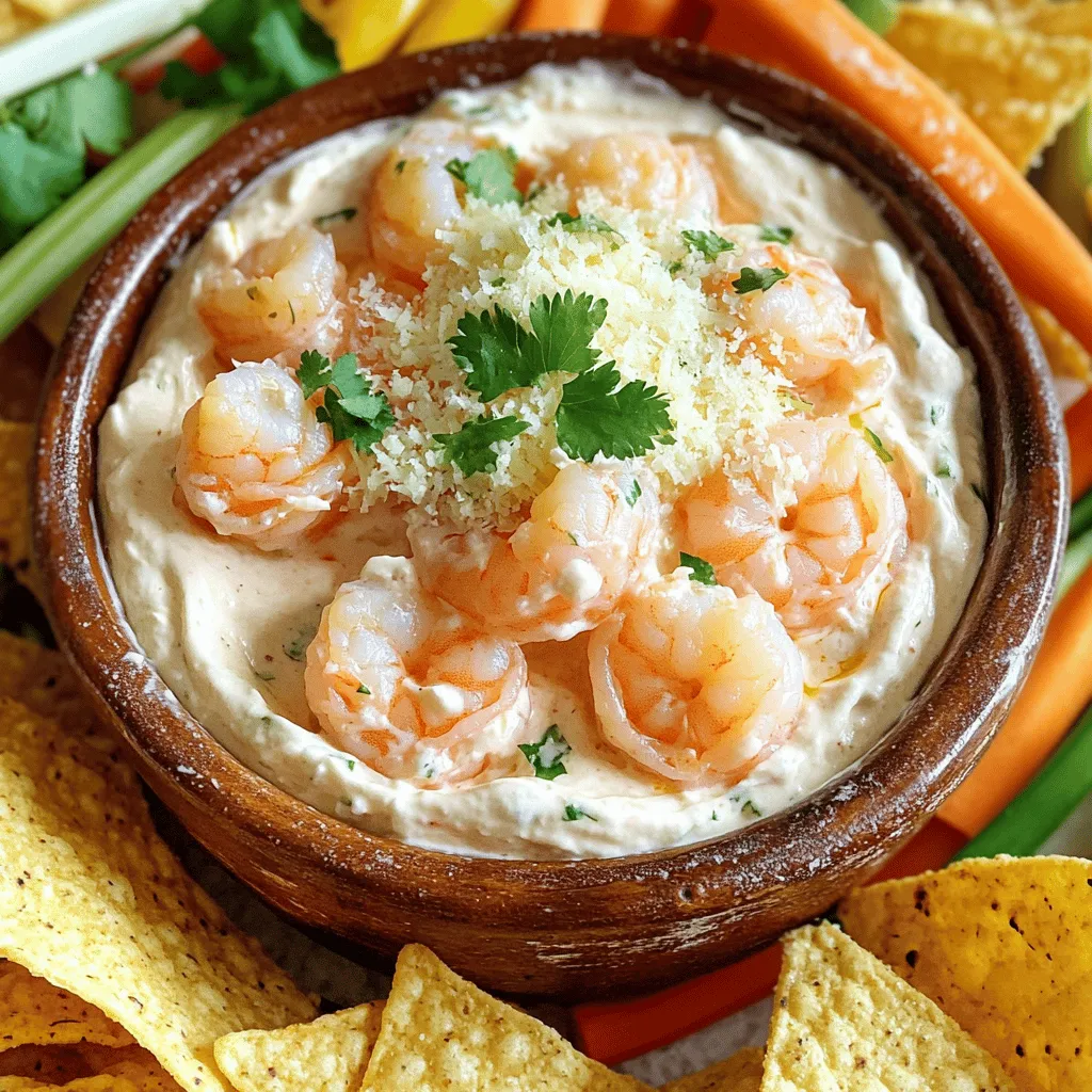 Creamy Garlic Shrimp Dip Tasty and Simple Appetizer