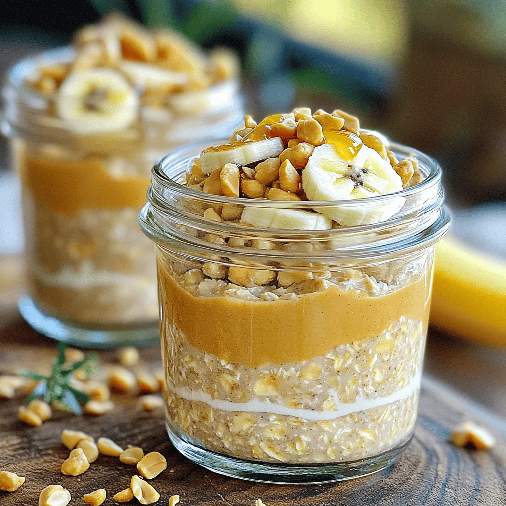 Peanut Butter Banana Overnight Oats Easy Breakfast Recipe