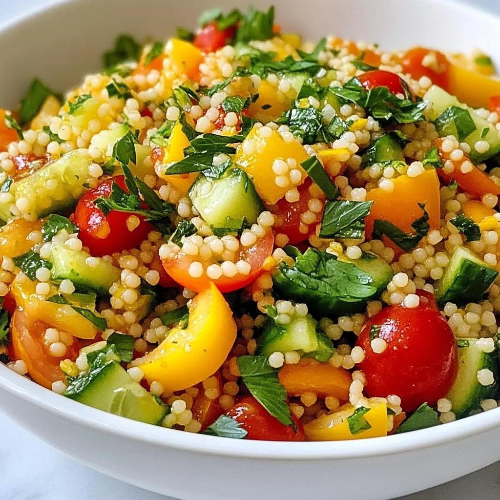 Lemon Herb Couscous Salad Fresh and Flavorful Recipe