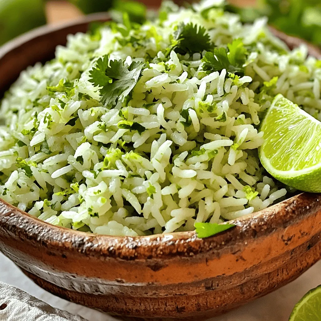 Lime Cilantro Rice Fresh Flavorful Side Dish Recipe