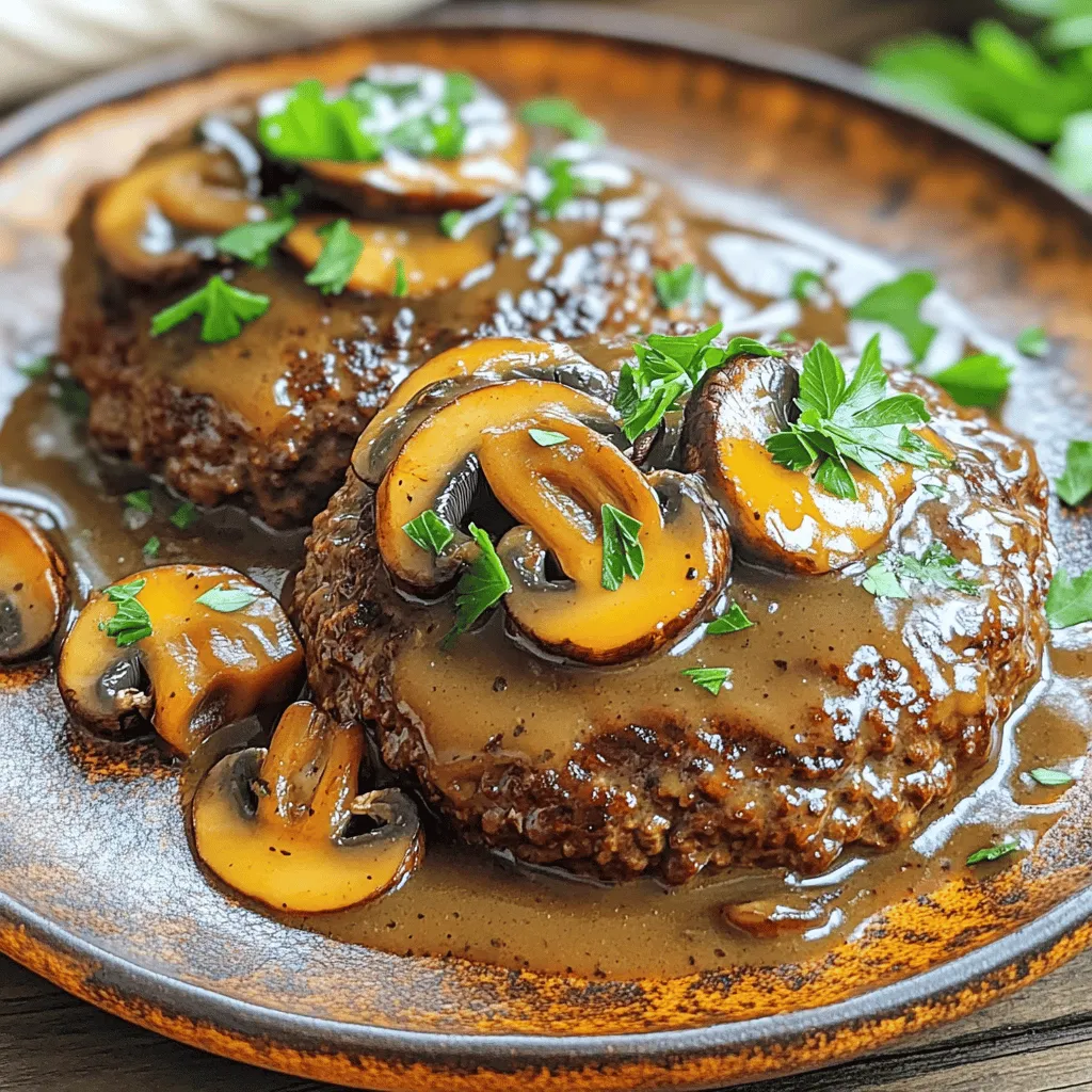 To make a tasty Salisbury steak, you need simple ingredients. Here’s the list: