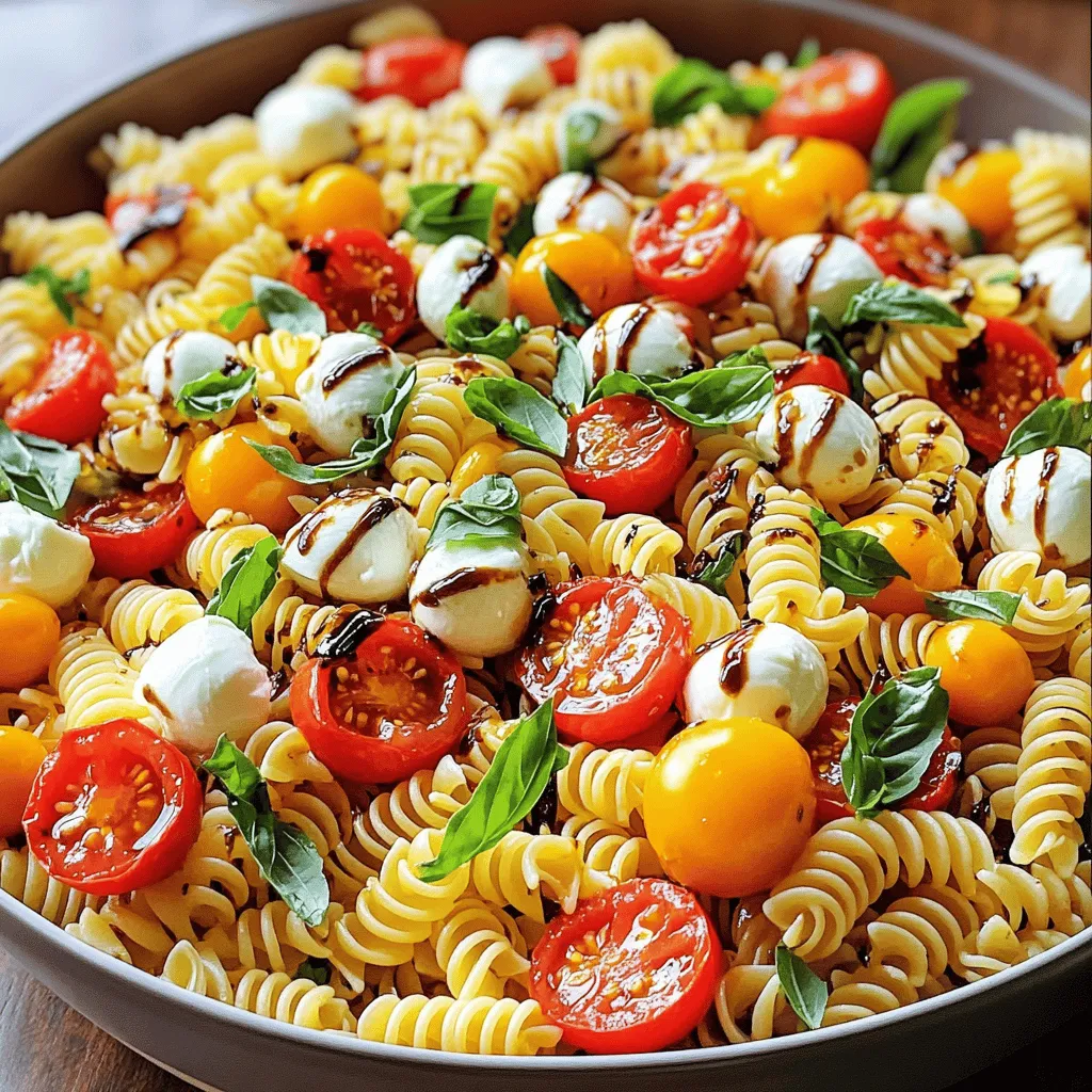 Flavorful Caprese Pasta Salad Simple and Fresh Dish