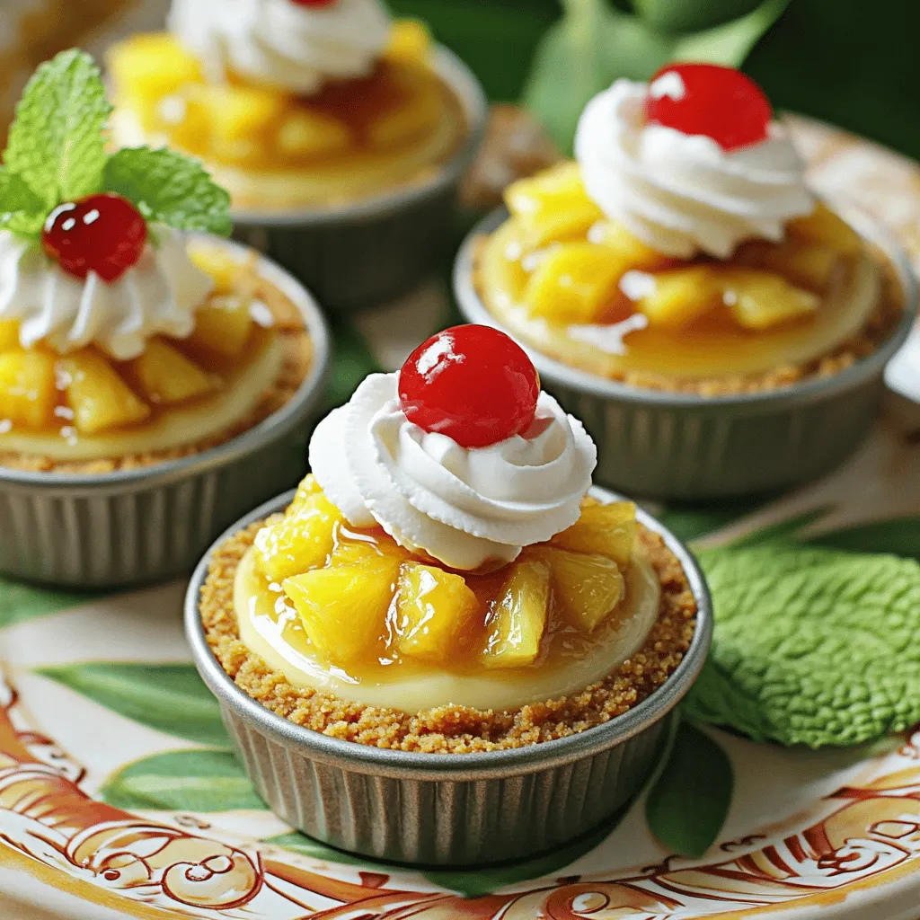 Pineapple Upside-Down Cheesecakes Delightfully Simple