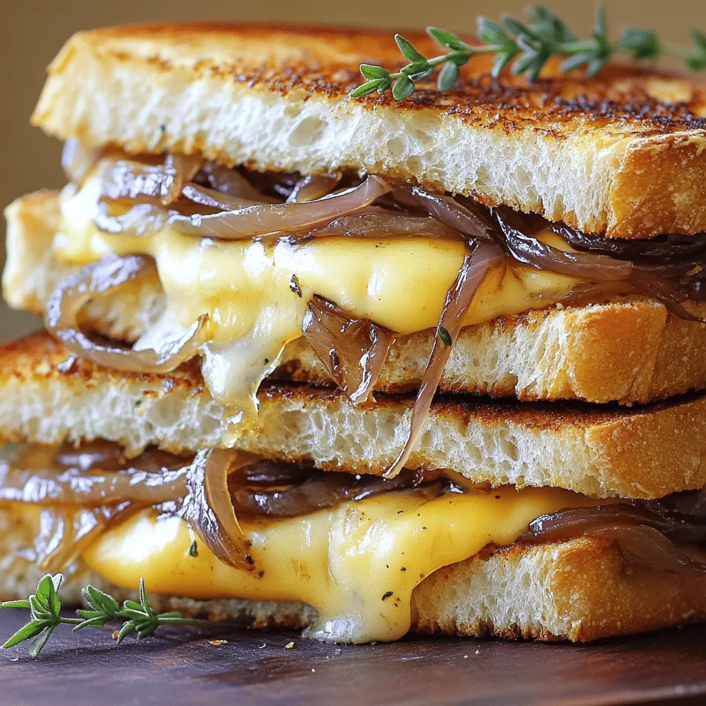 Gooey French Onion Grilled Cheese Delightful Recipe