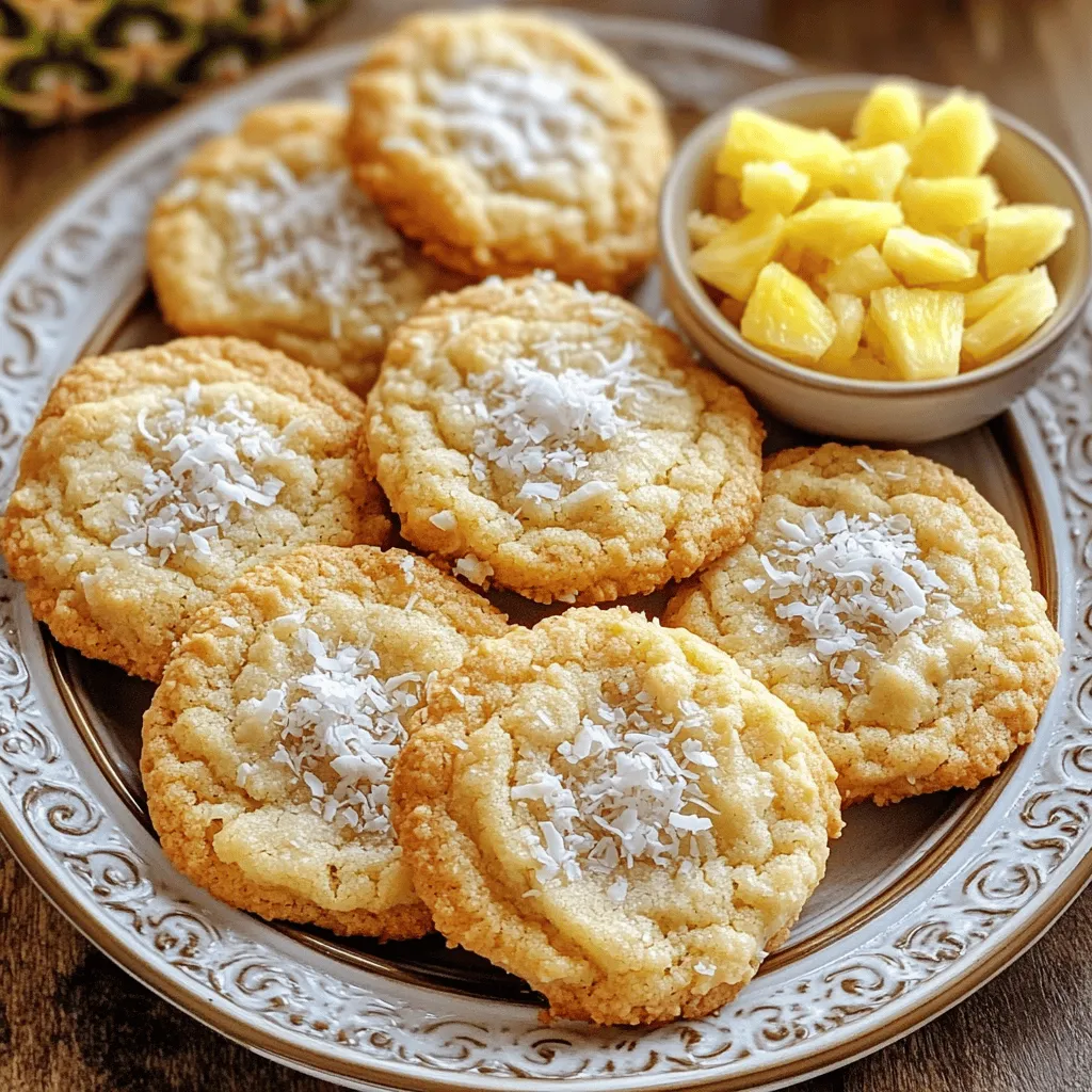 Coconut Pineapple Cookies Delightful Tropical Treat