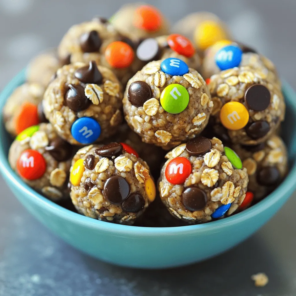 Monster Cookie Protein Balls Nutritious Snack Idea