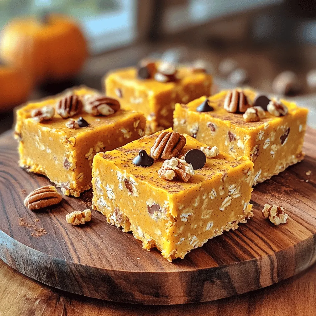 No-Bake Pumpkin Pecan Oat Bars Delicious and Easy Recipe