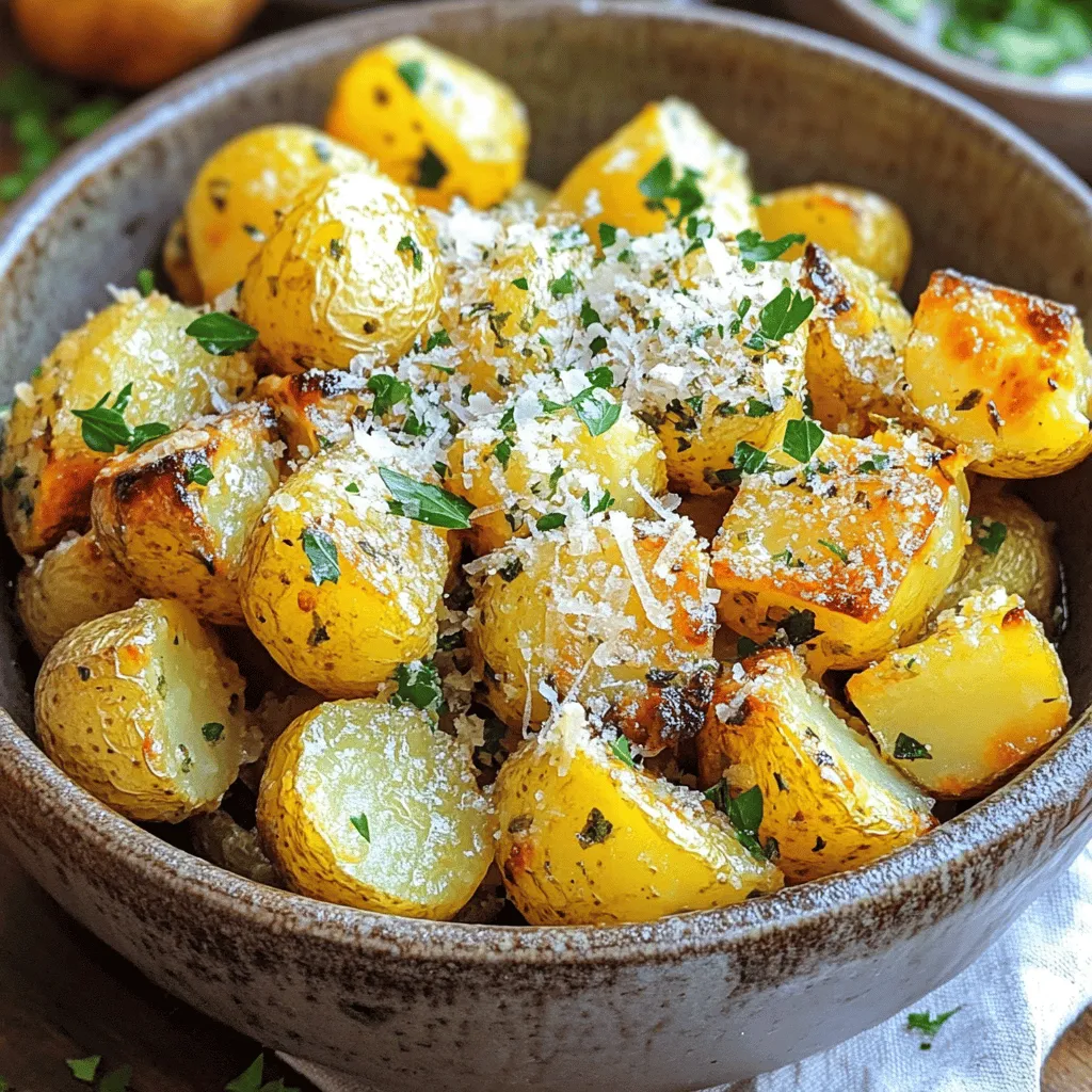 Garlic Parmesan Roasted Potatoes Irresistible Side Dish