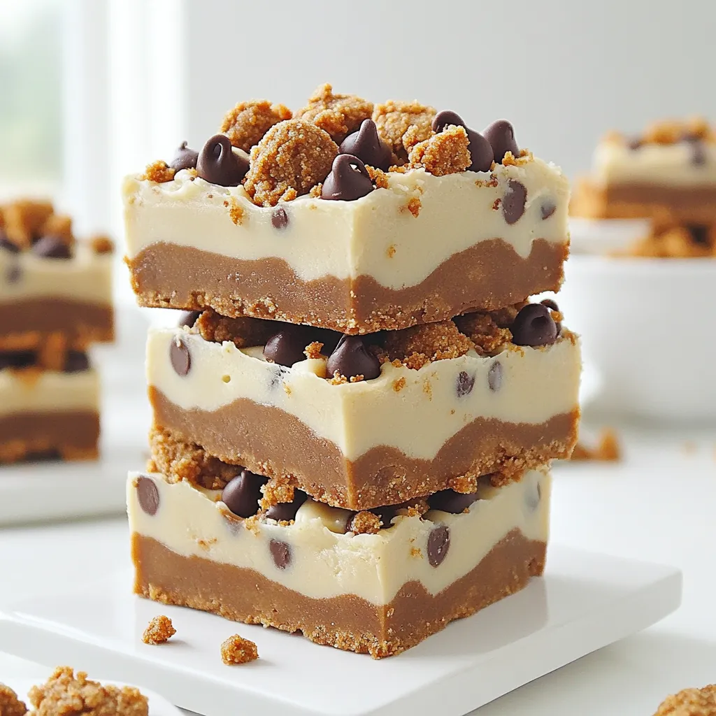 Biscoff Cookie Dough Bars No Bake Easy Dessert Recipe
