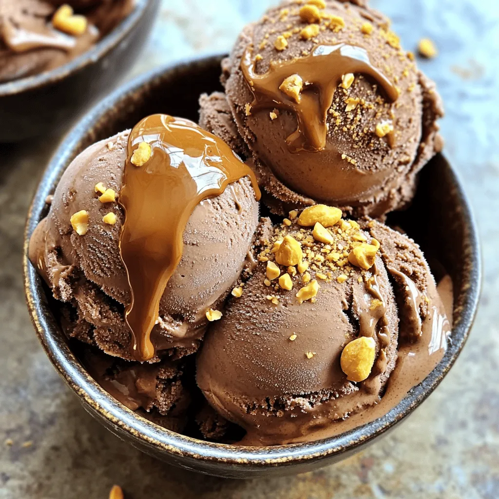 Chocolate Peanut Butter Protein Ice Cream Delight