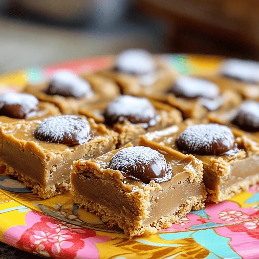Peanut Butter Blossom Bars Flavorful and Easy Treat