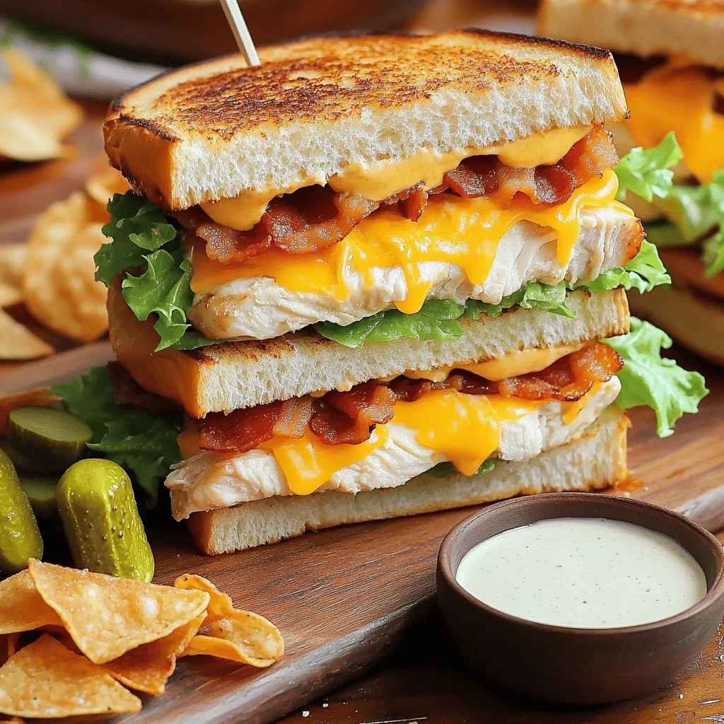 Easy Chicken Bacon Ranch Sandwich Savory Delight Here