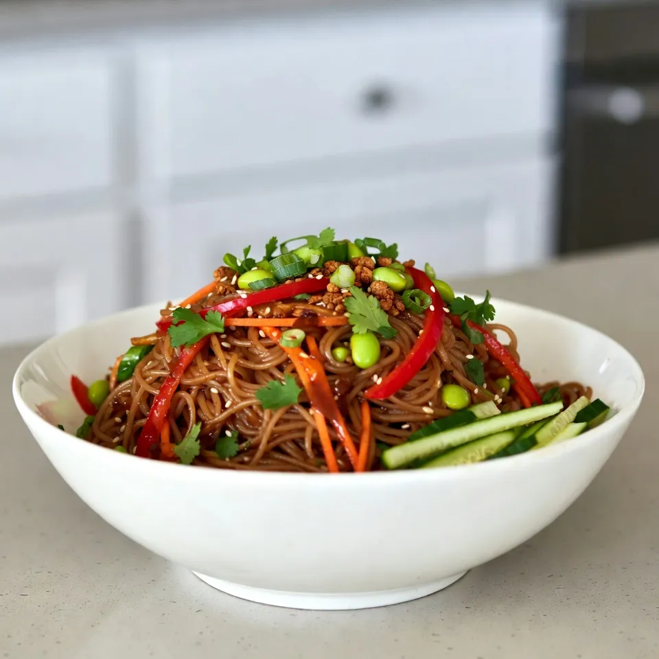 Savory Sesame Ginger Noodle Salad Refreshing Delight
