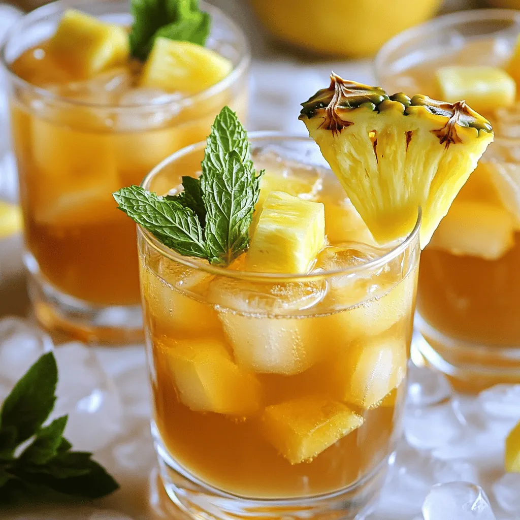 Lemony Pineapple Iced Tea Recipe Refreshing Delight