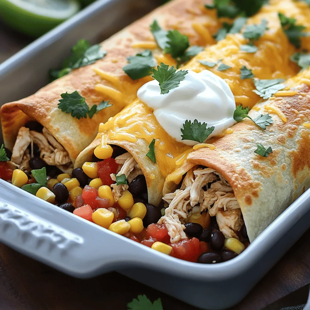 The key to a great baked chicken chimichanga lies in its ingredients. I love using fresh, flavorful items to create a dish that sings in your mouth. Here are the main ingredients you