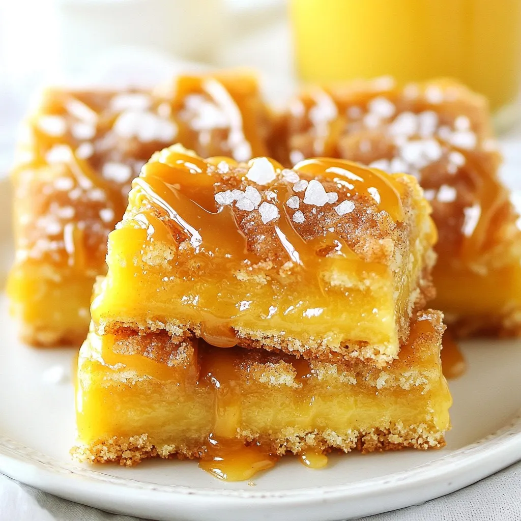 Salted Caramel Snickerdoodle Bars Tempting Treats