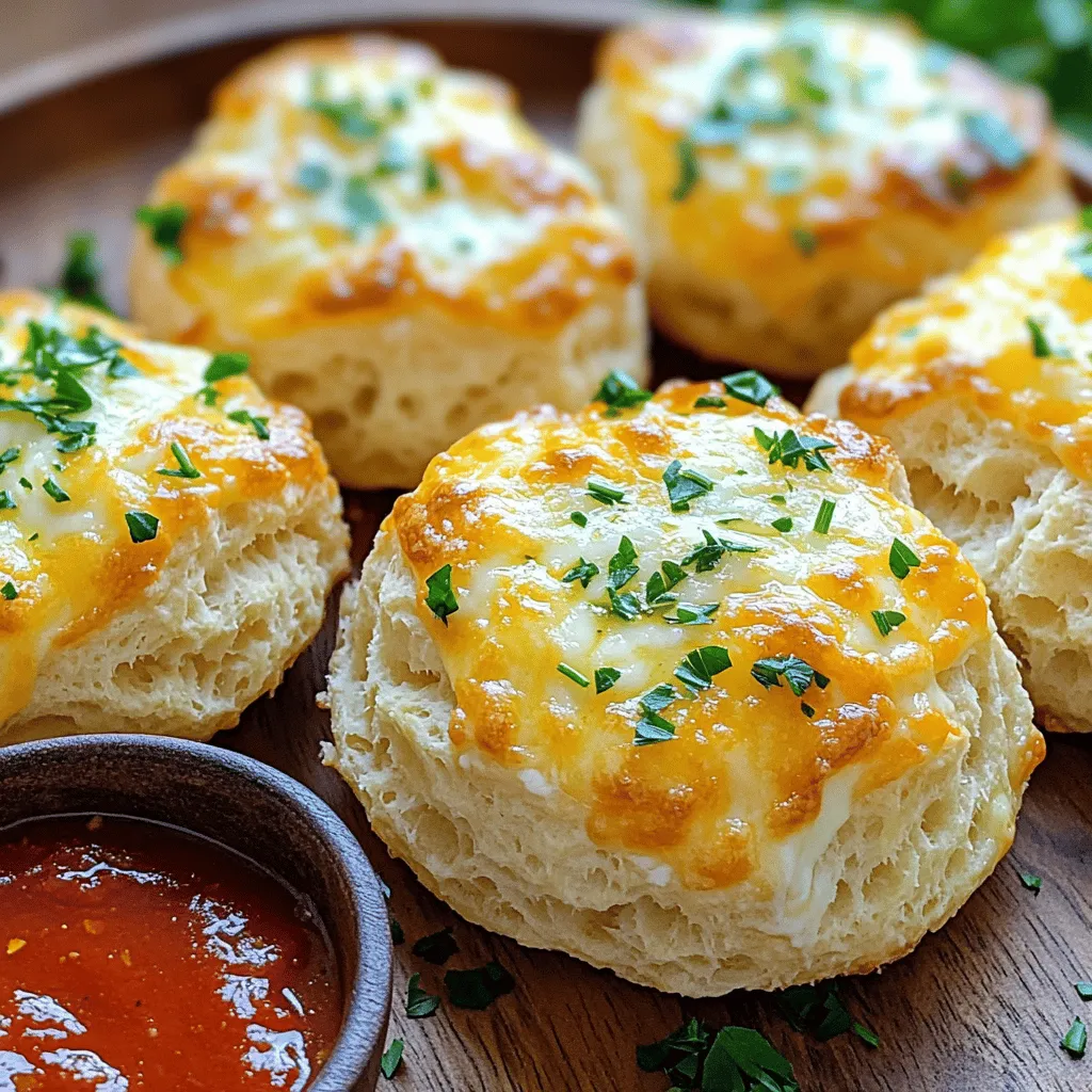 - 1 can (16.3 oz) Pillsbury Grands! Original Biscuits - 1/2 cup unsalted butter, melted - 4 cloves garlic, minced - 1 cup shredded mozzarella cheese - 1/2 cup grated Parmesan cheese